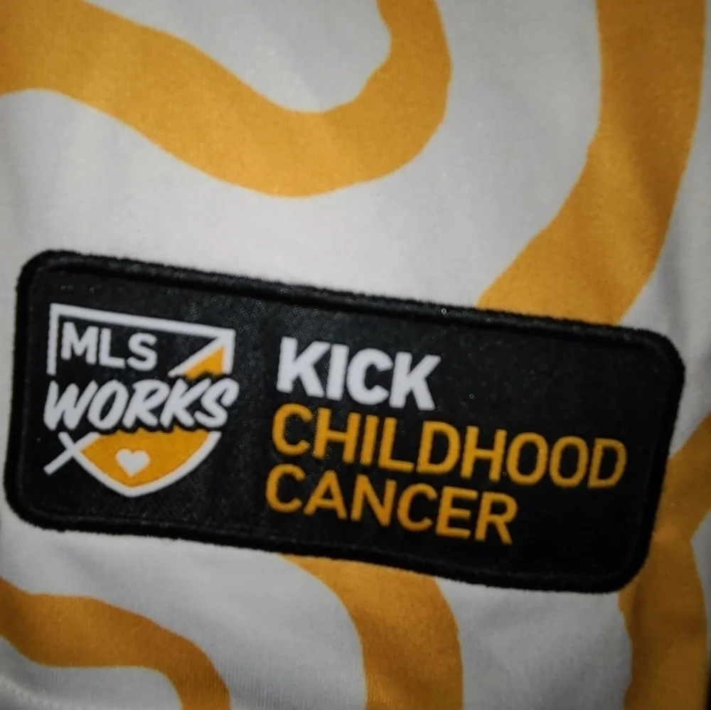 Adidas MLS Kick Childhood Cancer Pre Match Jersey Mens Size XL
